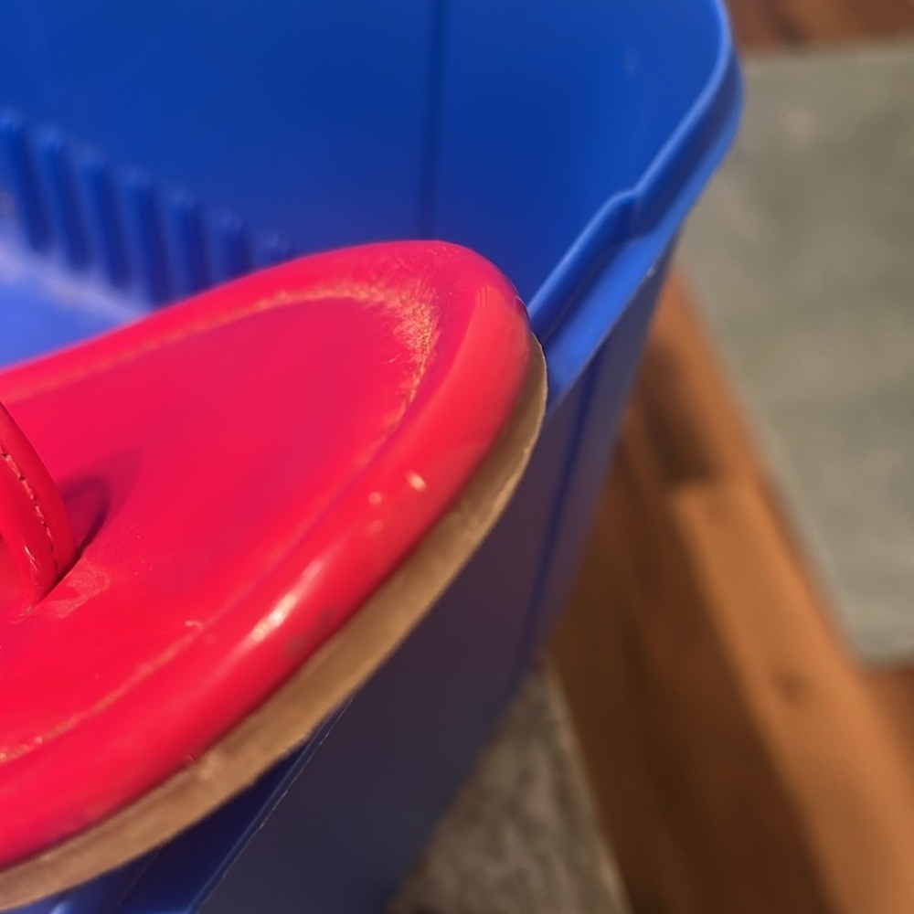 Coach Catarine Red Patent Leather Sandal - Picture 5 of 5